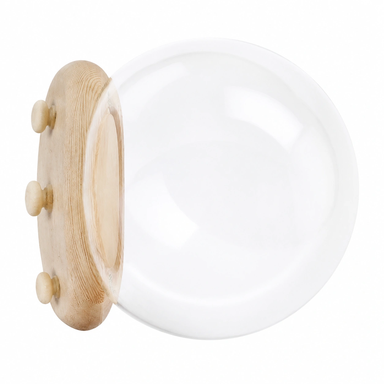 Terrario de Vidrio con Base de Madera-Woodentia