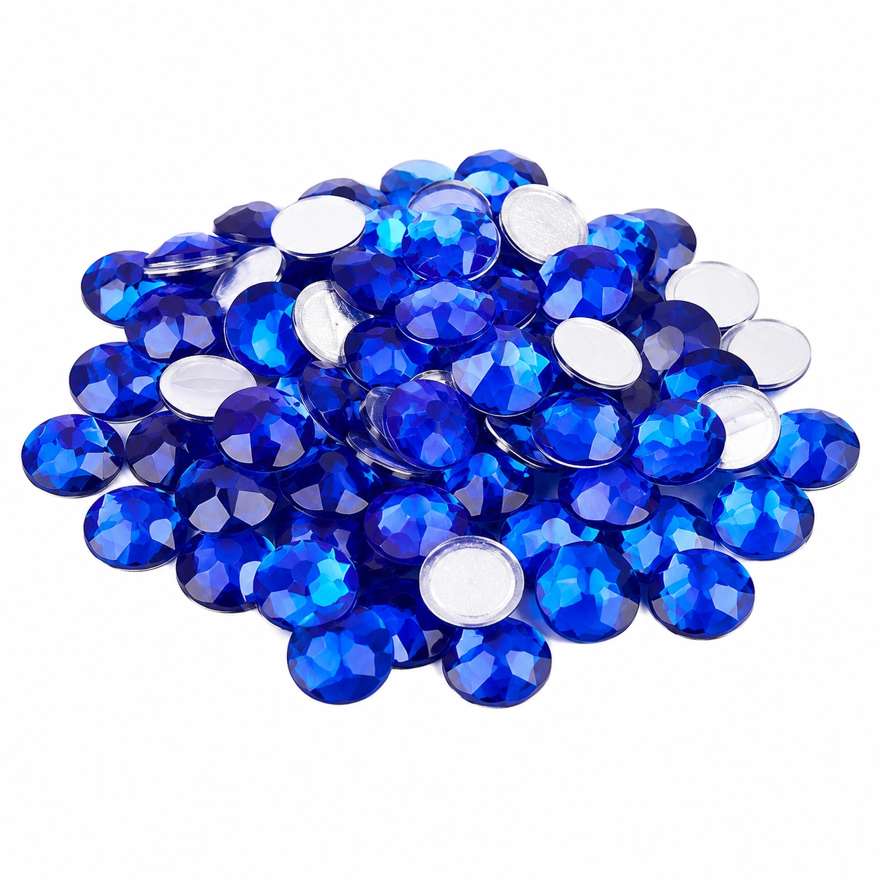 Gemas Decorativas Facetadas Azules-Woodentia