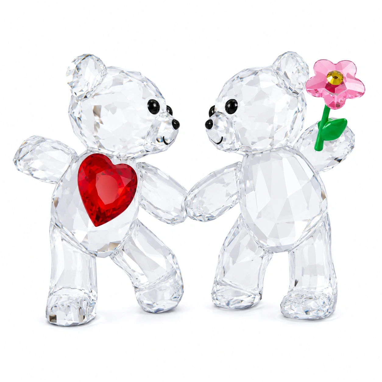 Pareja de Osos Decorativos de Cristal-Woodentia