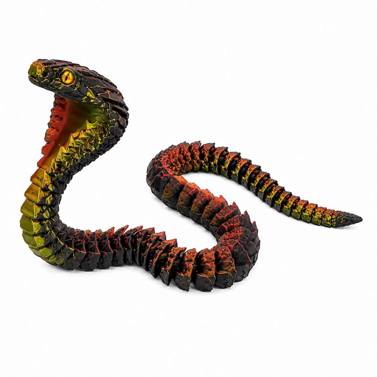 Figura decorativa serpiente articulada-Woodentia