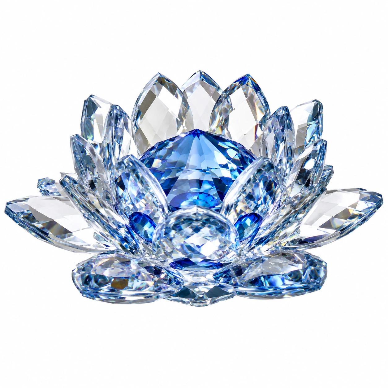 Flor de loto de cristal azul-Lushnesty