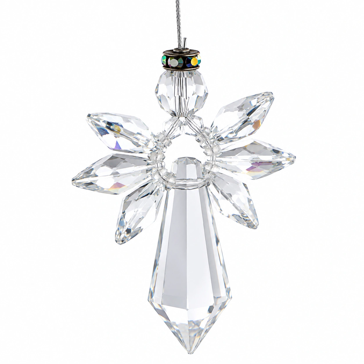 Colgante angel de cristal facetado-Lushnesty