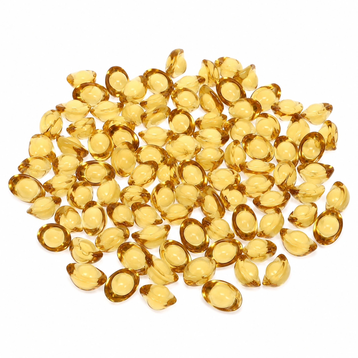 Set de mini lingotes decorativos de cristal dorado-Lushnesty