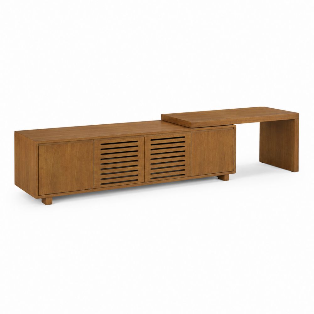 Szafka RTV drewniana z dębu 180 cm-wohnformdesign