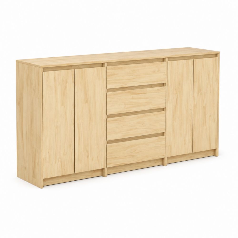 Kredens z drewna bukowego 150x40x90 cm Jasny Buk-wohnformdesign