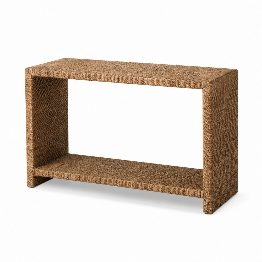 Konsola prostokątna juta Brązowy-wohnformdesign