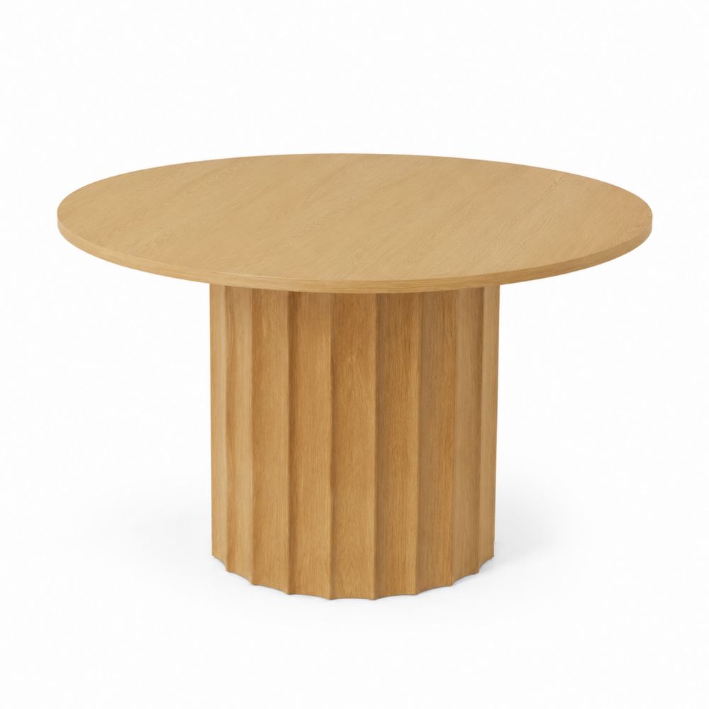 Okrągły stół dębowy 120 cm-wohnformdesign