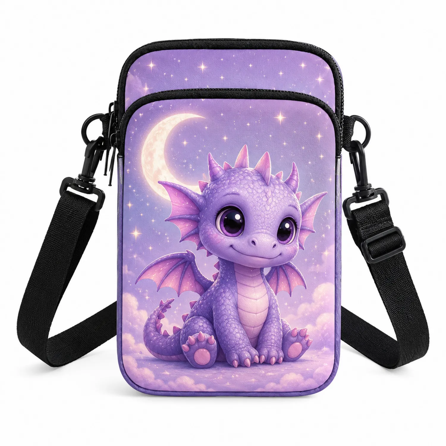Borsa a Tracolla Drago Viola per Bambini