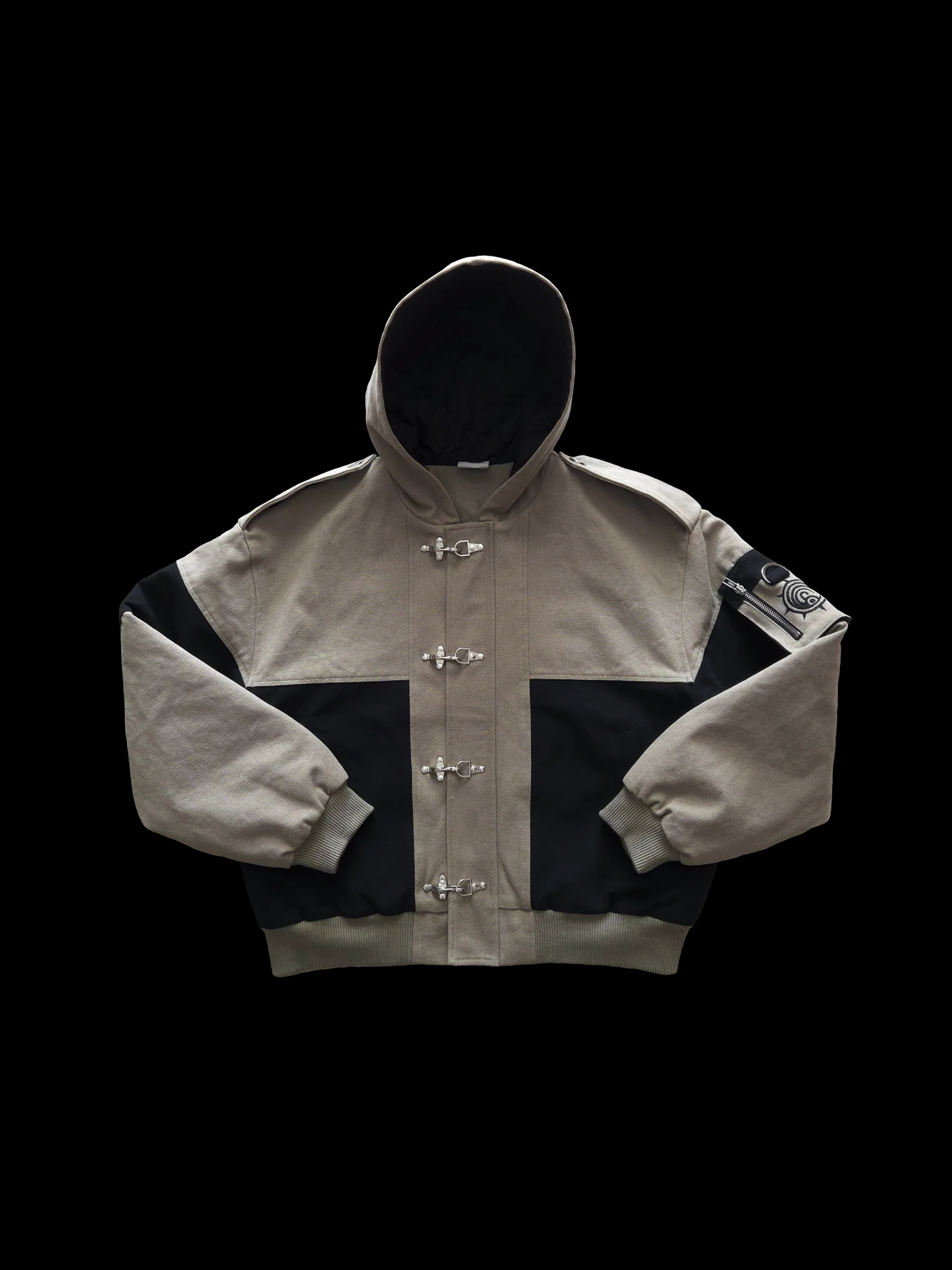"The Cleaners" - Canvas Clasp Bomber Jacket