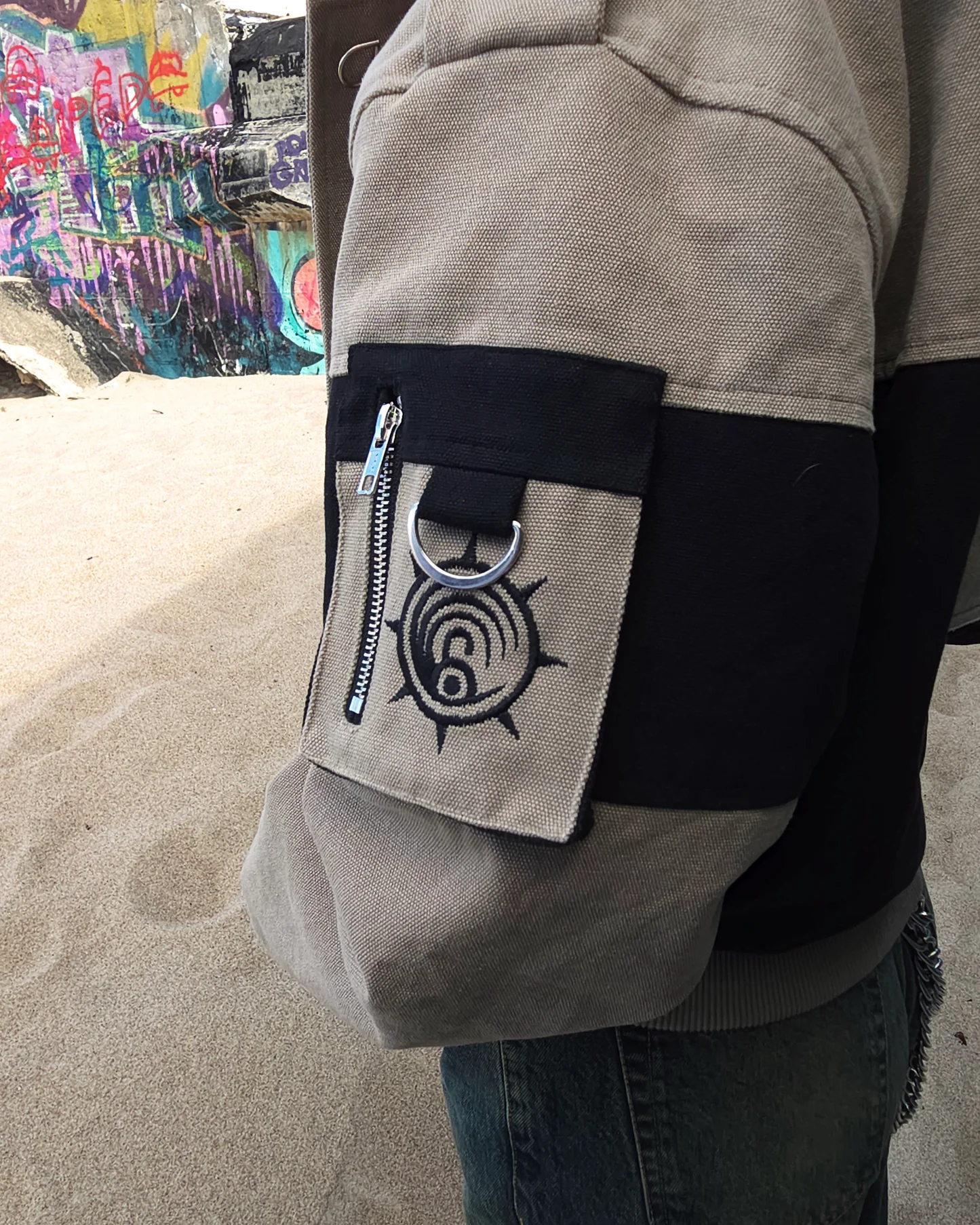 "The Cleaners" - Canvas Clasp Bomber Jacket