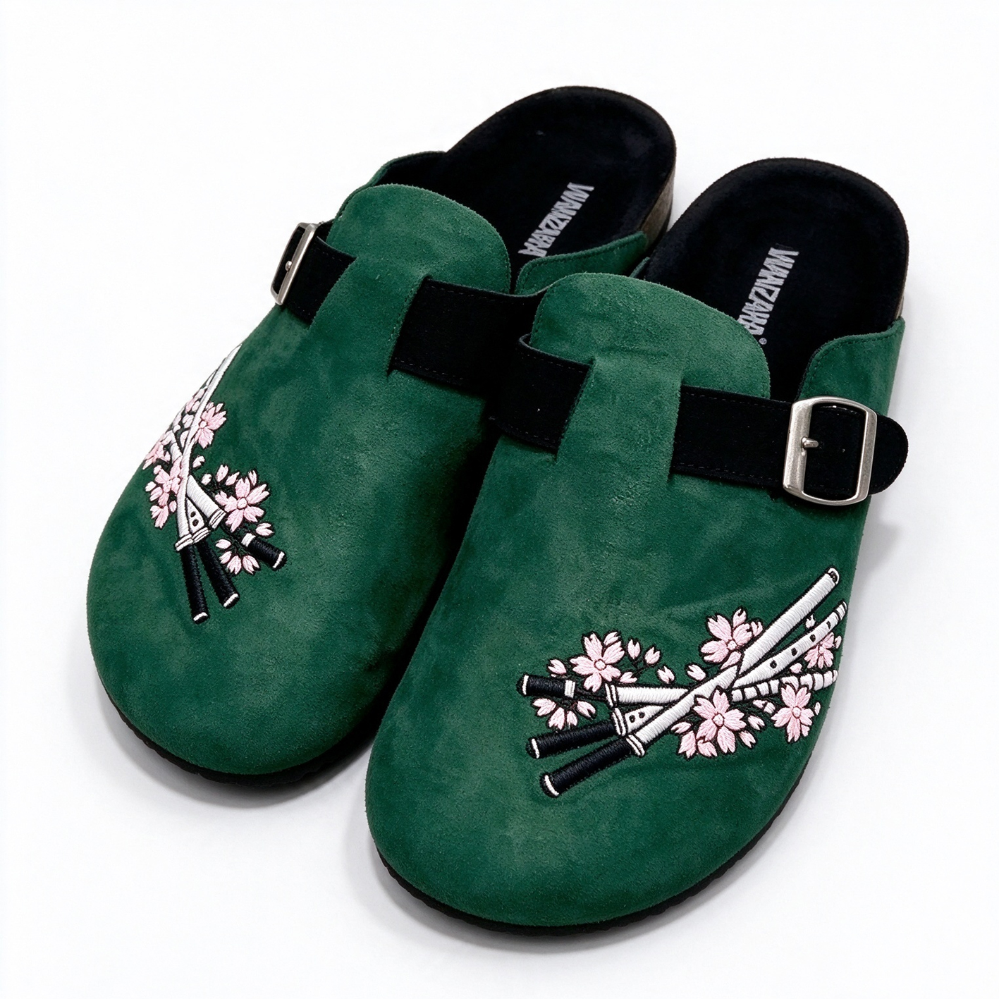 Zoro One Piece Anime Unisex Boston Soft Footbed Suede Leather