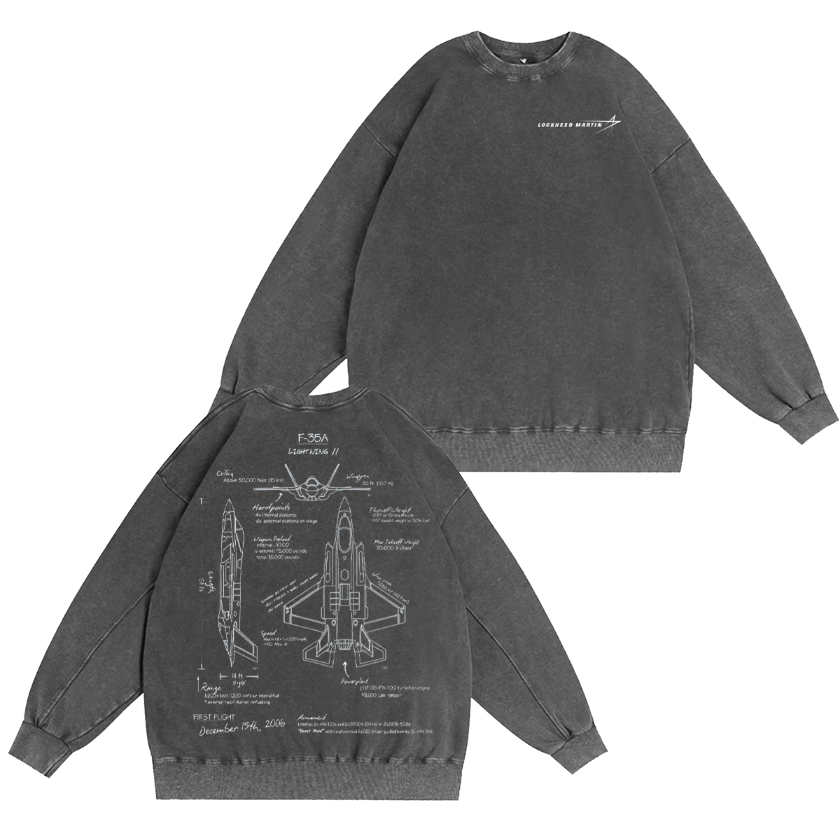F-35 Lightning II Vintage Washed T-shirt/Crewneck/Hoodie