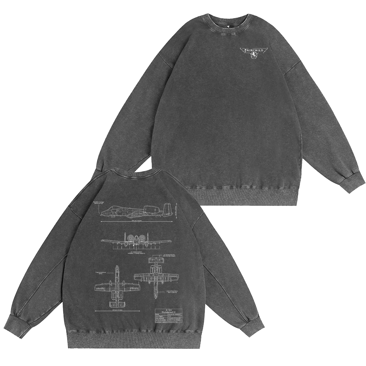 Fairchild-Republic A-10 Thunderbolt II Washed T-shirt/Crewneck/Hoodie