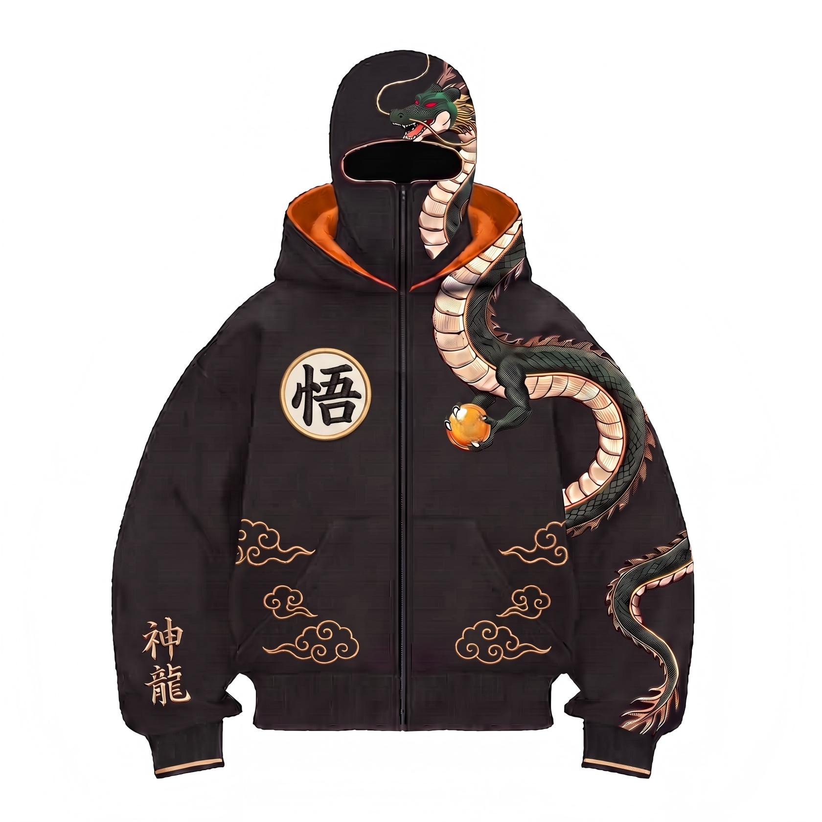 DBZ Zip Hoodie Mask