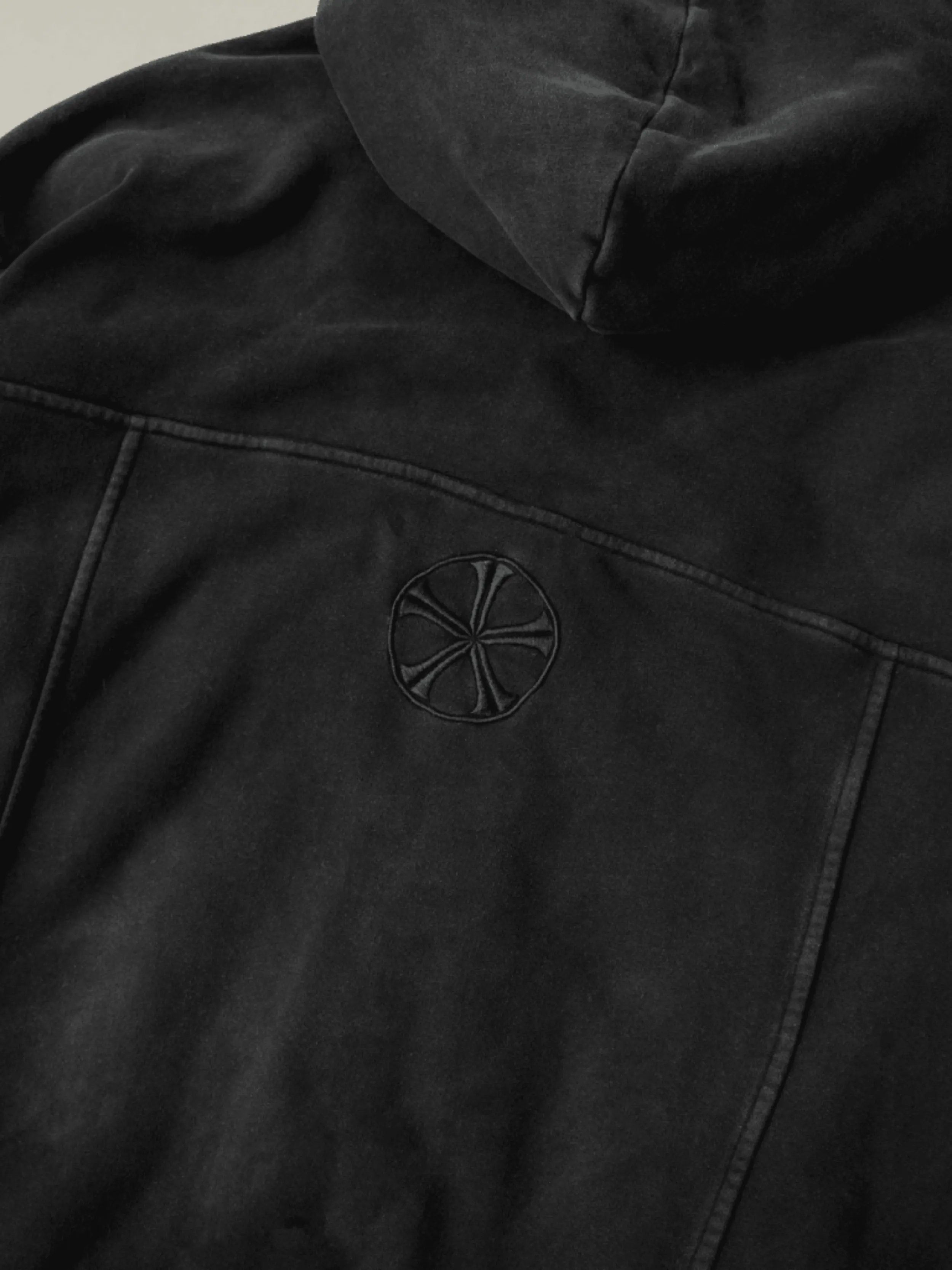 CROWN MARK Unisex Washed Zip Up Hoodie
