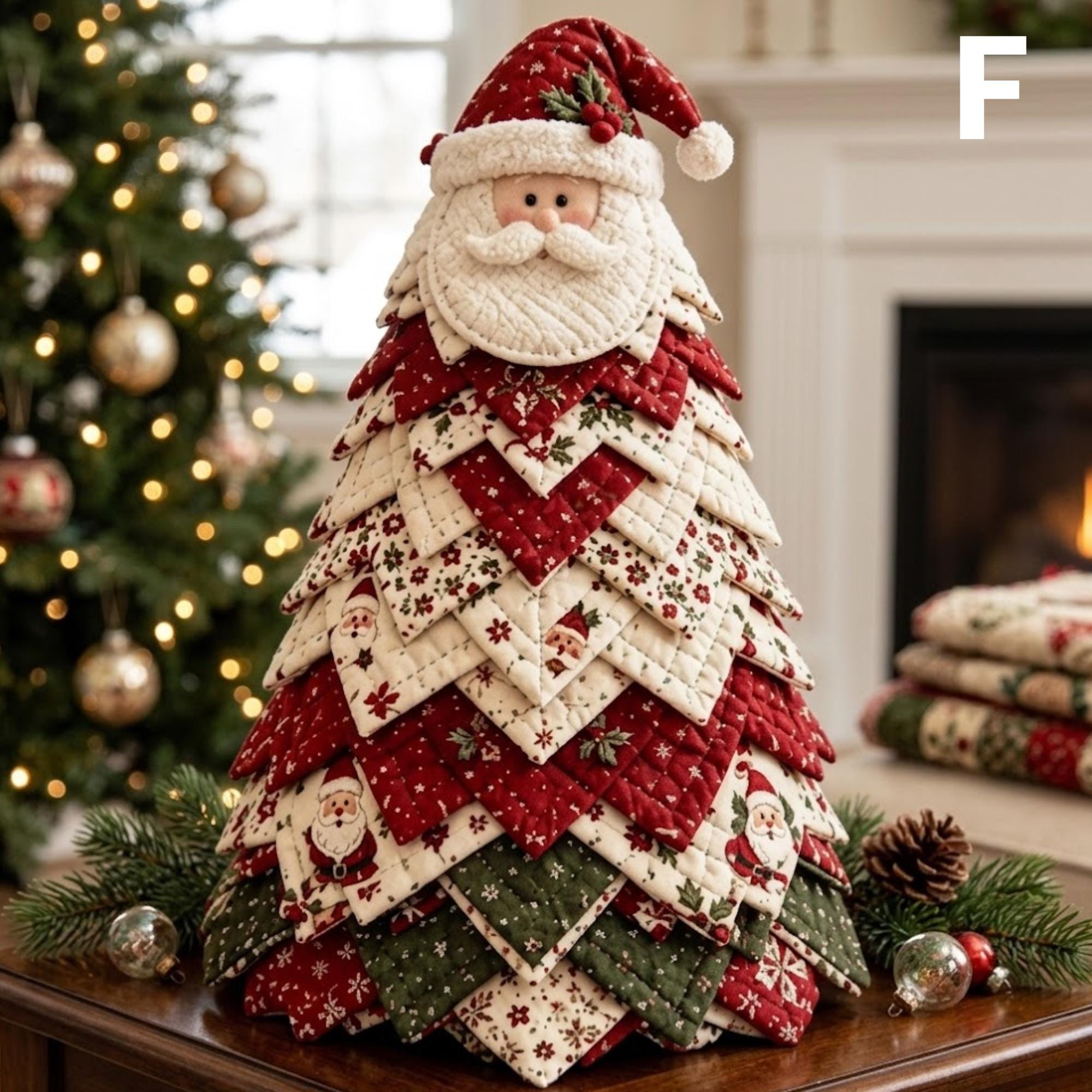 Handcrafted Gingerbread Christmas Tree – Cozy Holiday Tabletop Decor