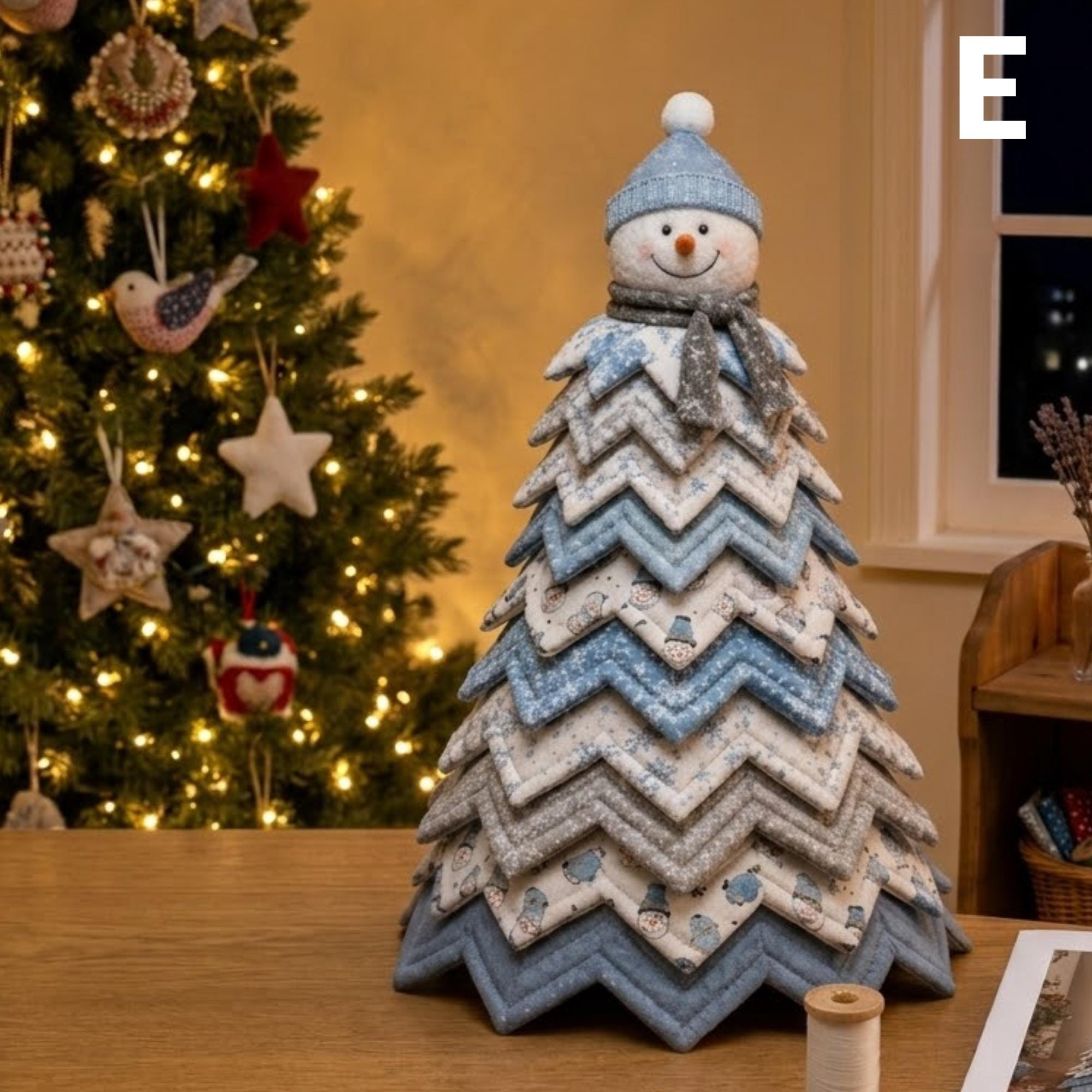 Handcrafted Gingerbread Christmas Tree – Cozy Holiday Tabletop Decor