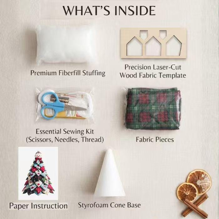 Handcrafted Gingerbread Christmas Tree – Cozy Holiday Tabletop Decor