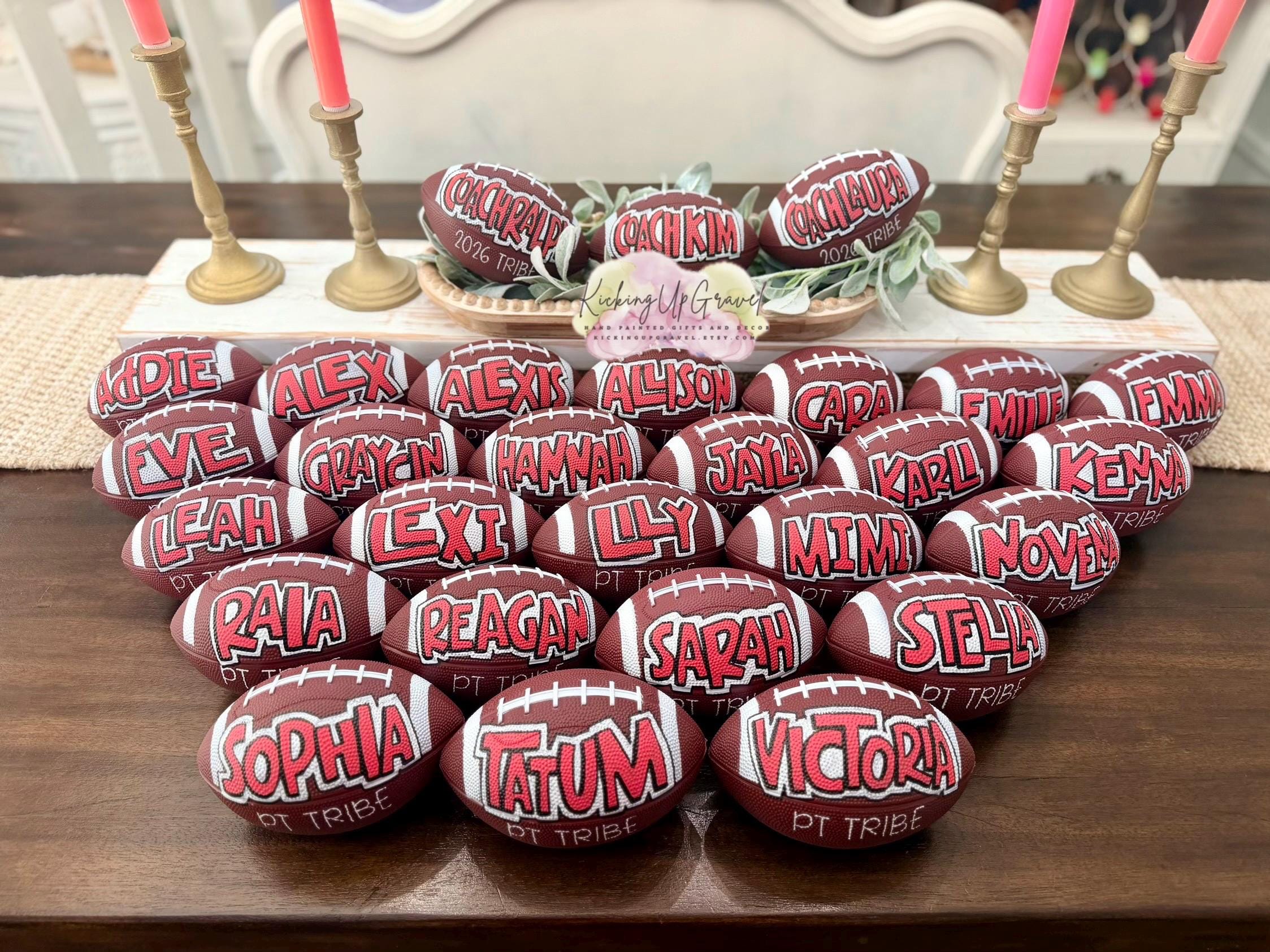 Personalized Mini Football Name Decor – Custom Sports Keepsake for Kids