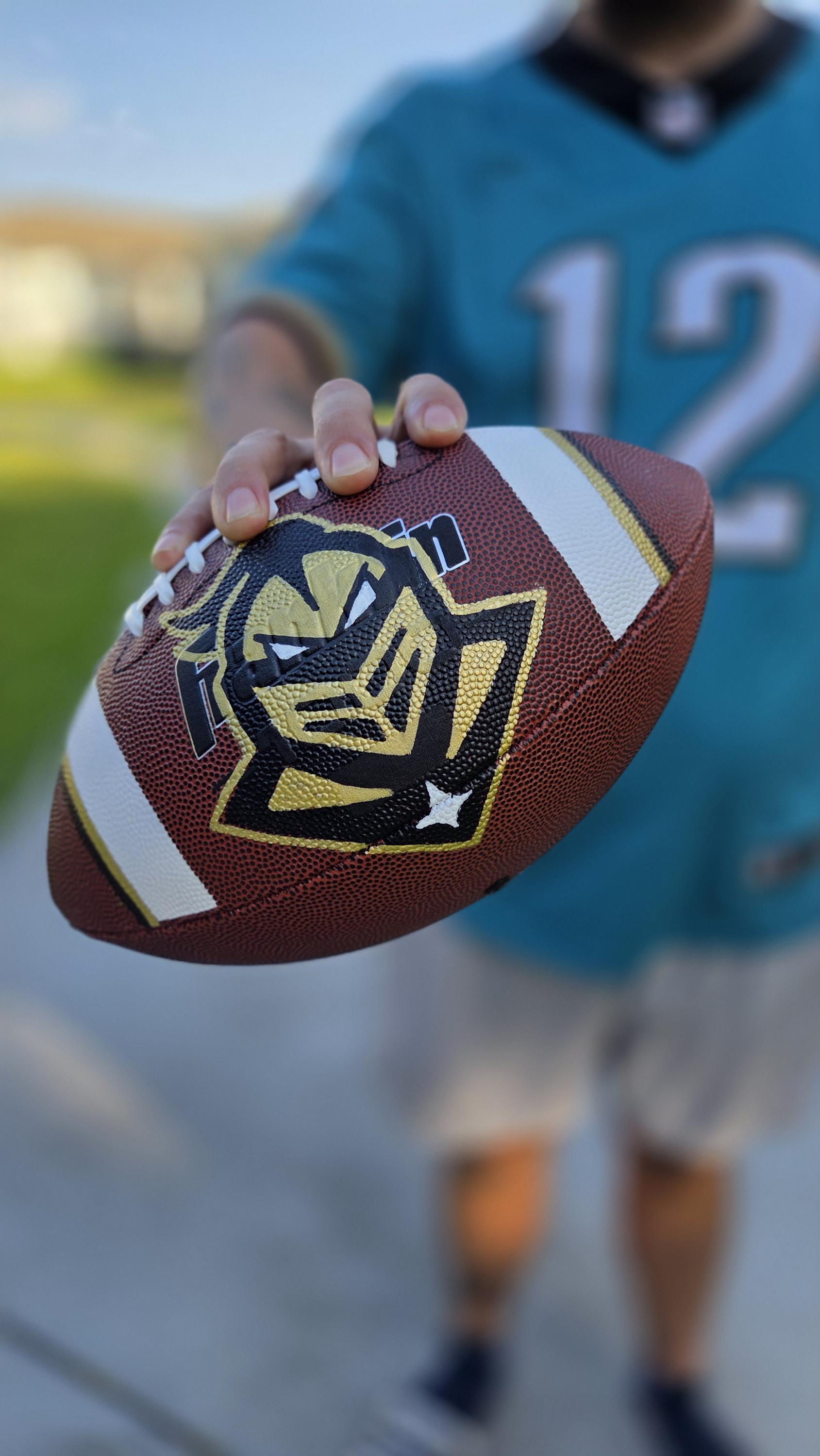 Personalized Custom Football – Custom Name & Number Football Gift for Players, Teams & Fans