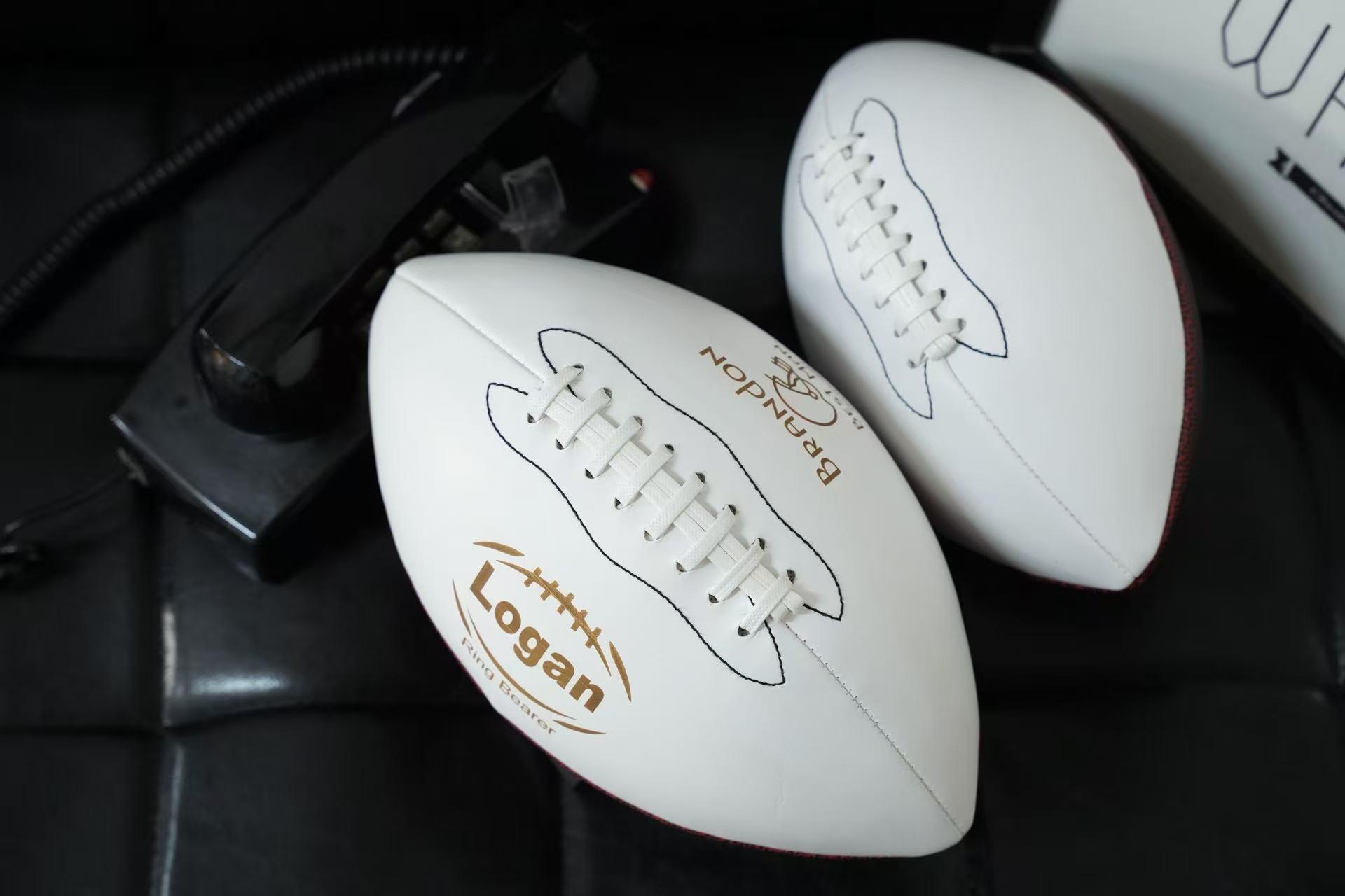 Personalized Custom Football – Engraved Name & Message Football Gift for Players, Groomsmen & Coaches