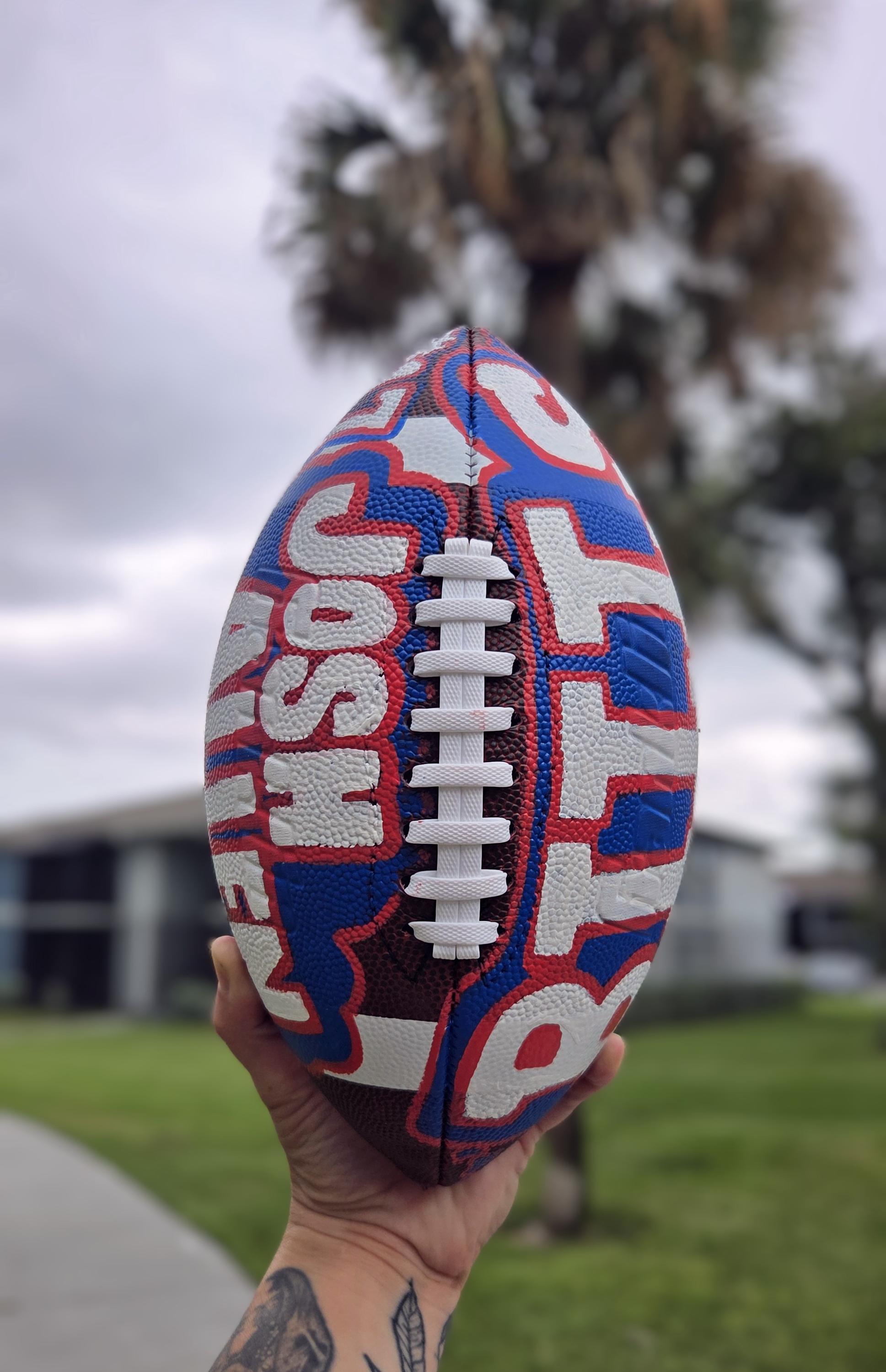 Personalized Custom Football – Custom Name & Number Football Gift for Players, Teams & Fans