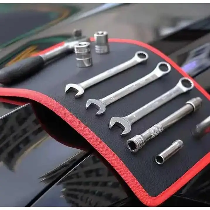 Super Flexible Magnetic Tool Mat & Holder - Non-Slip Scratchproof Tray | Garage Auto Repair Mechanic Tool Organizer
