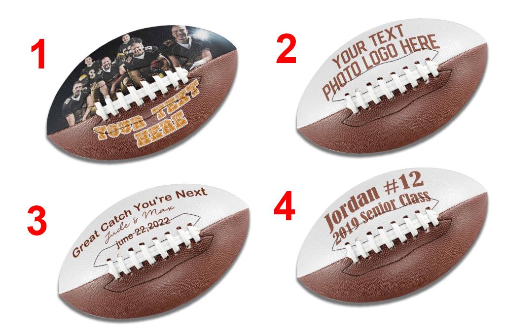 Personalized Custom Photo & Text Football – Customizable Keepsake Gift for Football Players & Fans