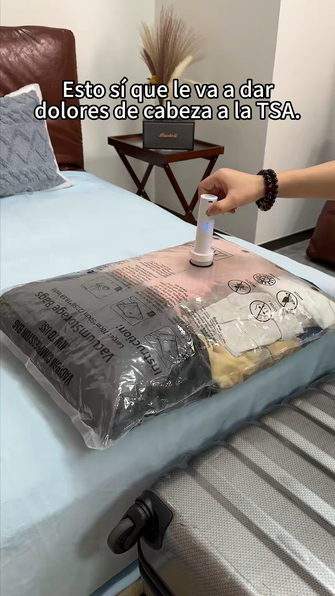 Compact Luggage Space Saver Vacuum Storage Bag For Clothes