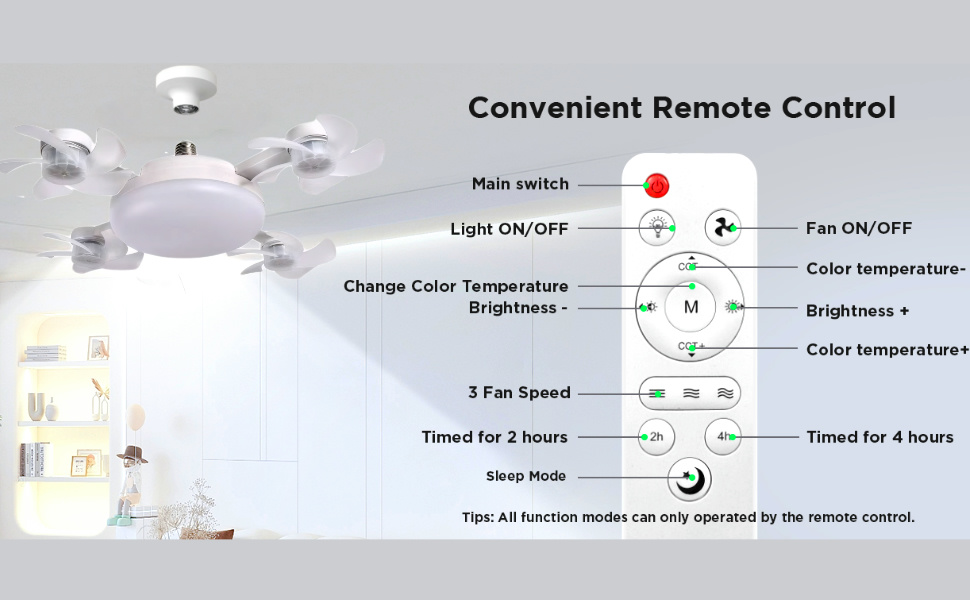 Socket Fan Light