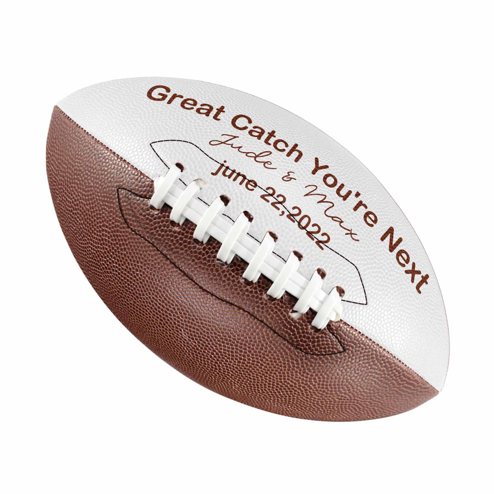 Personalized Custom Photo & Text Football – Customizable Keepsake Gift for Football Players & Fans