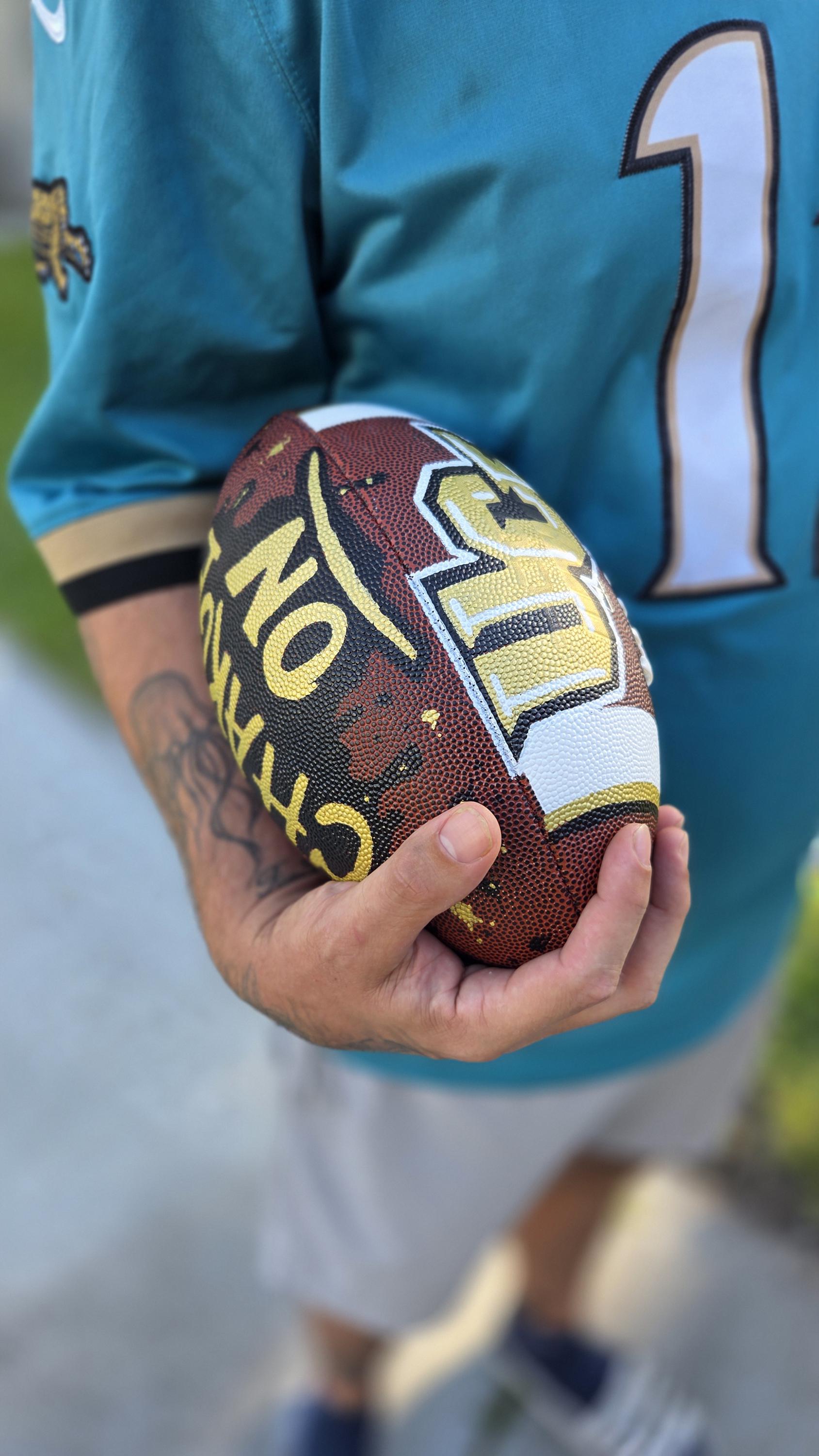 Personalized Custom Football – Custom Name & Number Football Gift for Players, Teams & Fans