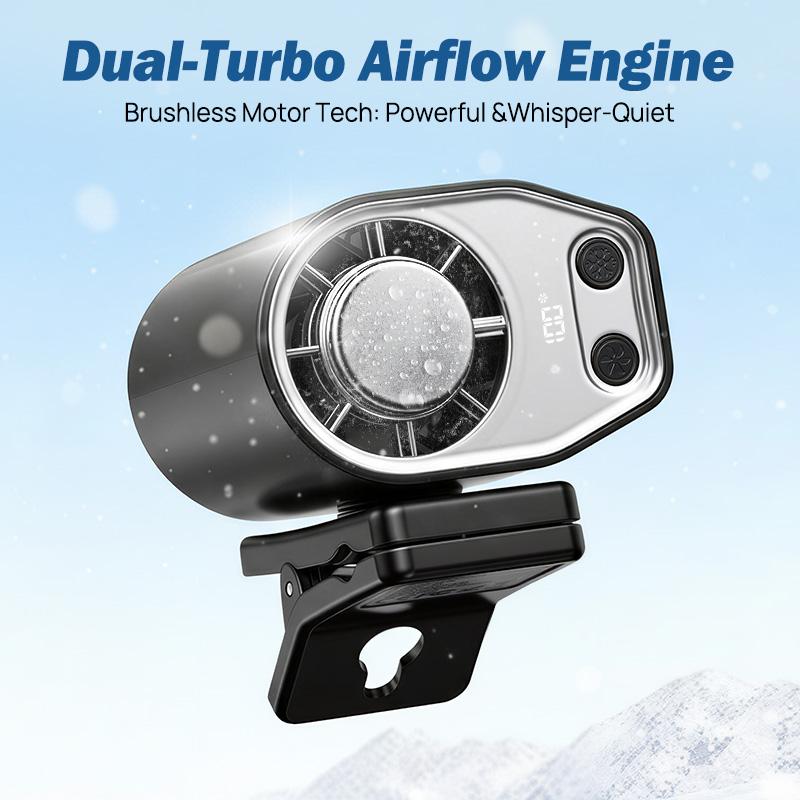 【Summer Survivals】Joytutus Car Fan 2026 Portable Car LCD Clip Personal Clip-On Fan - 360° Rotatable, 100-Speed Wind, 12V USB Rechargeable 1800mAh/3000mAh Battery-Powered Portable Fan, Low Noise, Clamp-Anywhere, Summerwins Car Accessories High Velocity Fan 【Summer Survivals】Joytutus Car Fan 2026 Portable Car LCD Clip Personal Clip-On Fan - 360° Rotatable, 100-Speed Wind, 12V USB Rechargeable 1800mAh/3000mAh Battery-Powered Portable Fan, Low Noise, Clamp-Anywhere, Summerwins Car Accessories High Velocity Fan