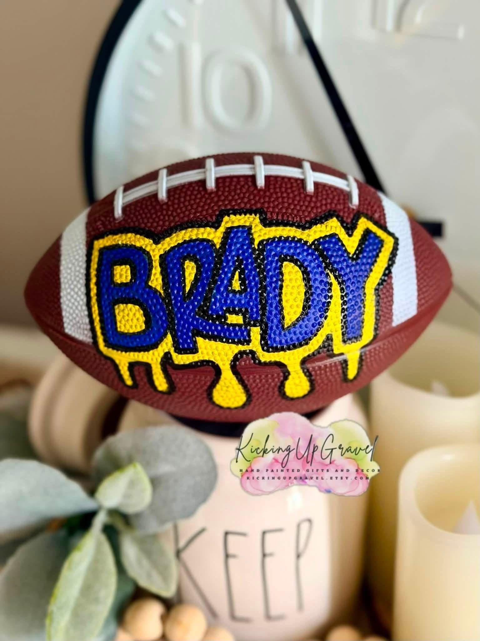 Personalized Mini Football Name Decor – Custom Sports Keepsake for Kids