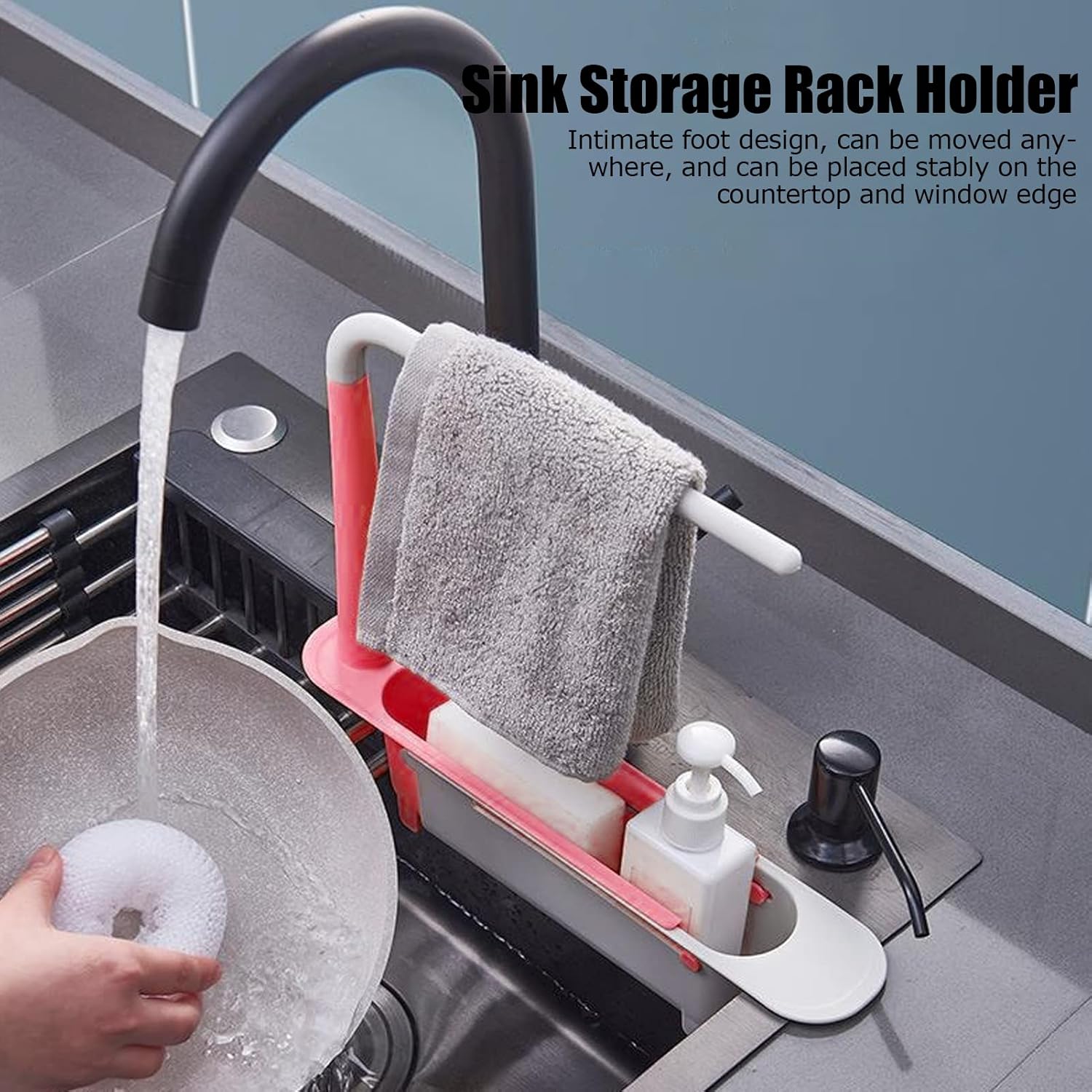 Adjustable Sink Rack Holder
