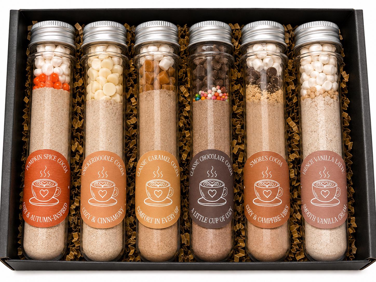 Cozy Autumn Cocoa Gift Set – 6-Flavors Hot Chocolate Gift Box