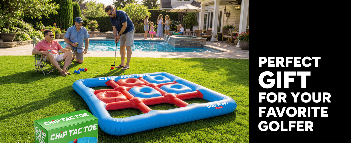 Chip Tac Toe is the perfect golf chipping game for mom dad husband wife
