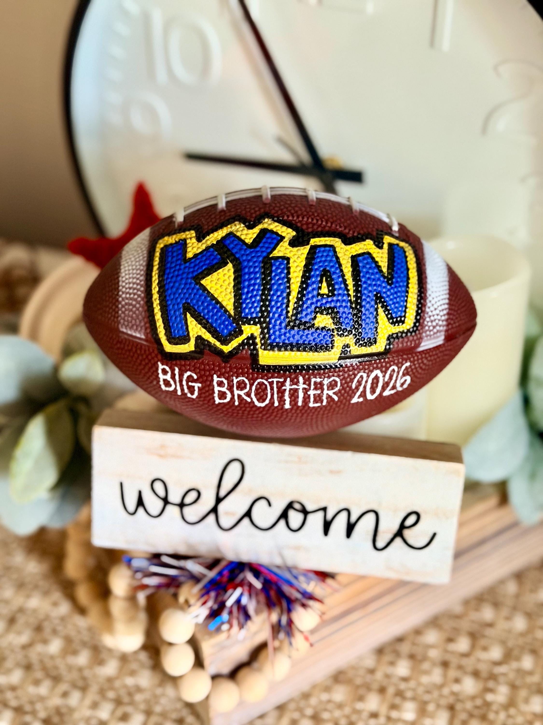 Personalized Mini Football Name Decor – Custom Sports Keepsake for Kids