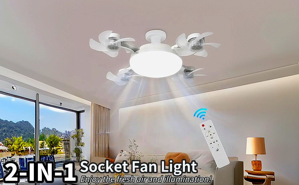 Socket Fan Light