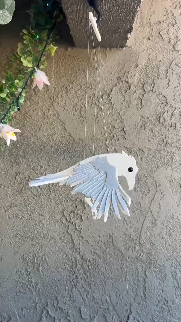 White Raven – Flying Decoration