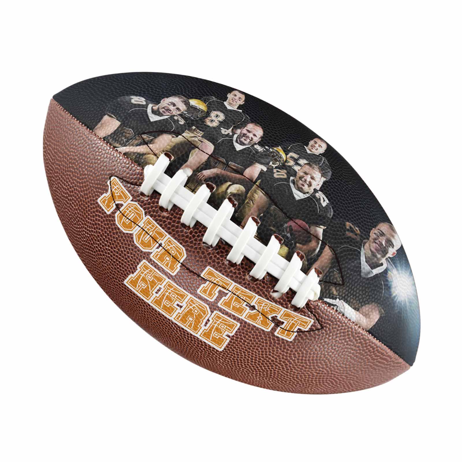 Personalized Custom Photo & Text Football – Customizable Keepsake Gift for Football Players & Fans