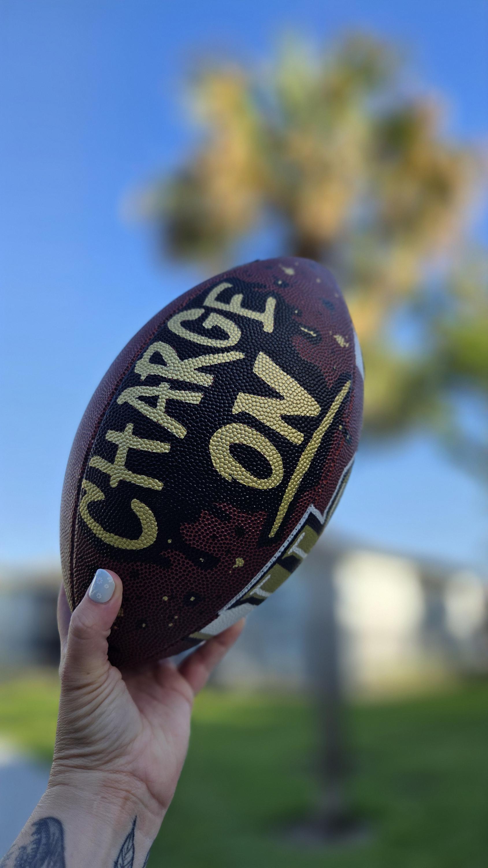 Personalized Custom Football – Custom Name & Number Football Gift for Players, Teams & Fans