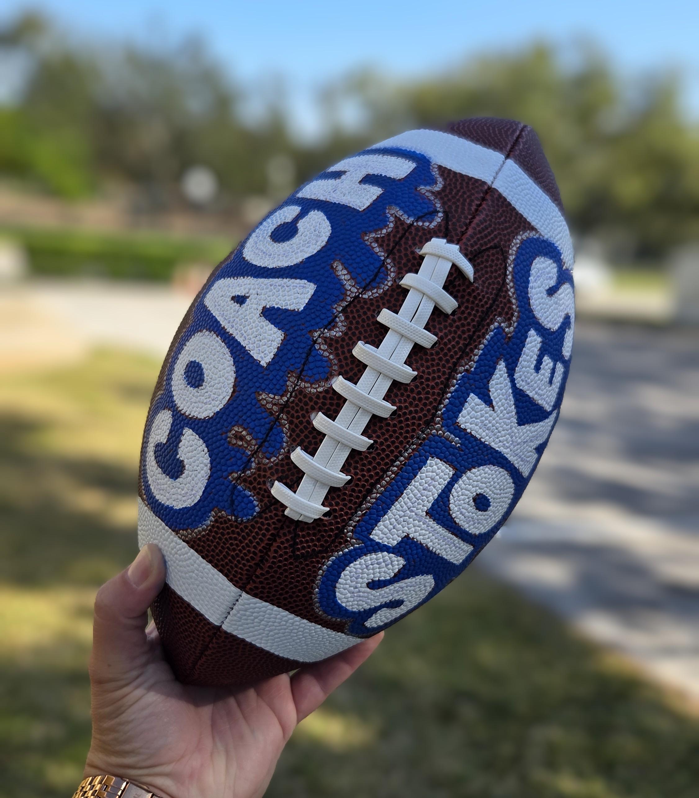 Personalized Custom Football – Custom Name & Number Football Gift for Players, Teams & Fans