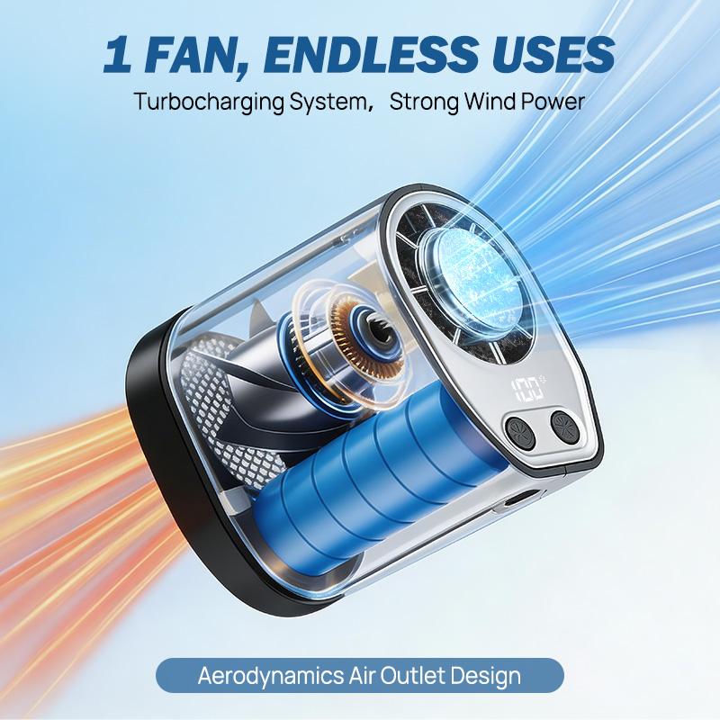 【Summer Survivals】Joytutus Car Fan 2026 Portable Car LCD Clip Personal Clip-On Fan - 360° Rotatable, 100-Speed Wind, 12V USB Rechargeable 1800mAh/3000mAh Battery-Powered Portable Fan, Low Noise, Clamp-Anywhere, Summerwins Car Accessories High Velocity Fan 【Summer Survivals】Joytutus Car Fan 2026 Portable Car LCD Clip Personal Clip-On Fan - 360° Rotatable, 100-Speed Wind, 12V USB Rechargeable 1800mAh/3000mAh Battery-Powered Portable Fan, Low Noise, Clamp-Anywhere, Summerwins Car Accessories High Velocity Fan