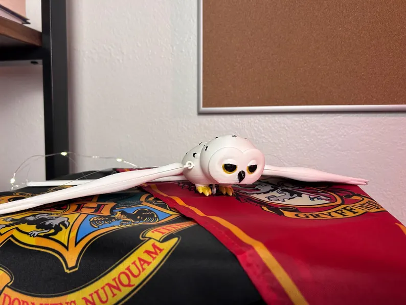 Flying White Owl — Magical Letter Decor