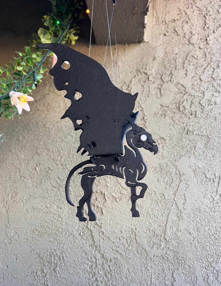Dark Winged Fantasy Creature – Floating Hanging Mobile