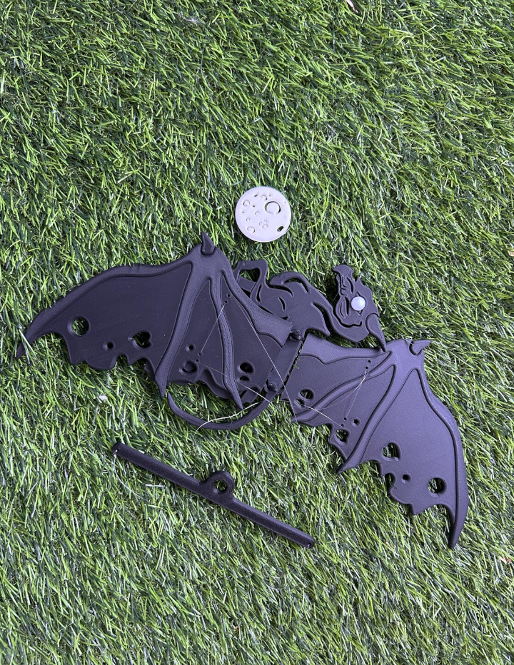 Dark Winged Fantasy Creature – Floating Hanging Mobile