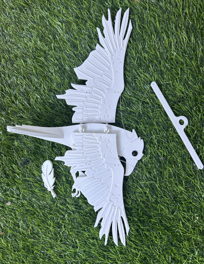White Raven – Flying Decoration