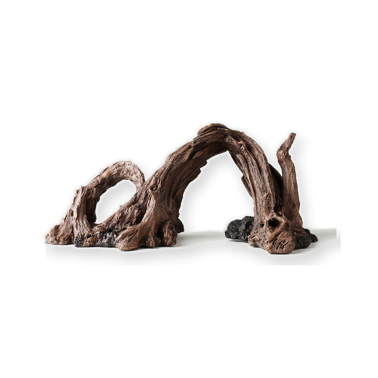 Double-Arch Faux Root Backdrop for Reptile Terrariums product-only white background image
