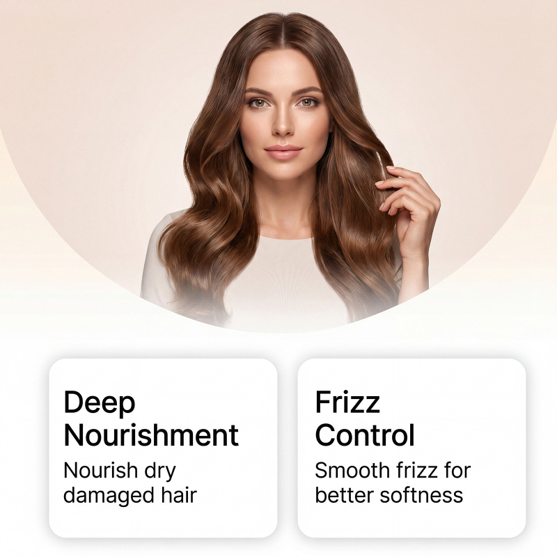 Caviar Extract Repair Hair Mask, Deep Hydrating Treatment for Damaged Hair